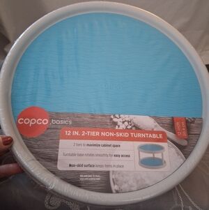 12 Inch 2-Tier Non-Skid Turntable